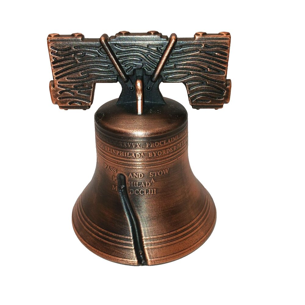 Copper Colored Metal Liberty Bell Philadelphia Pennsylvania Souvenir Nice Ring